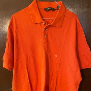 Orange Eddie Bauer polo